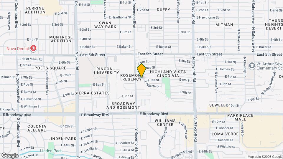5136 E Alberta Dr Mapa y Detalles de la Ubicación