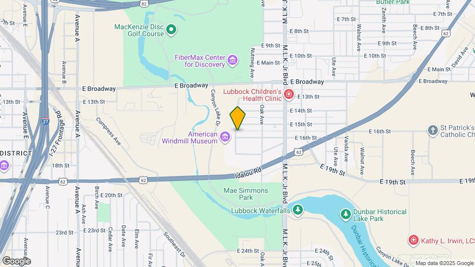 1301 E 16th St Mapa y Detalles de la Ubicación