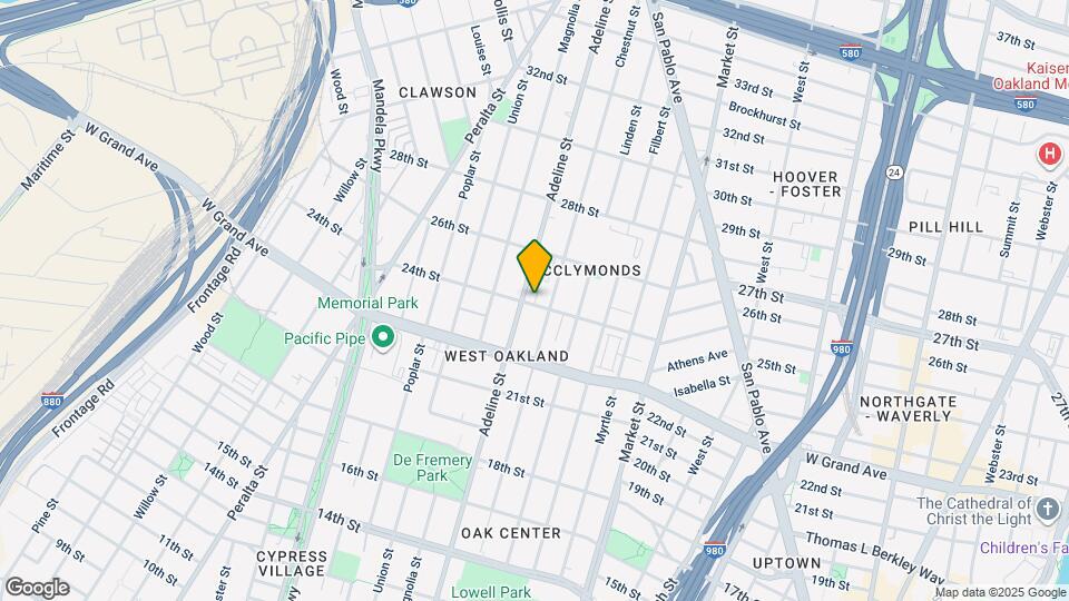 2400 Adeline St Map and Location Details