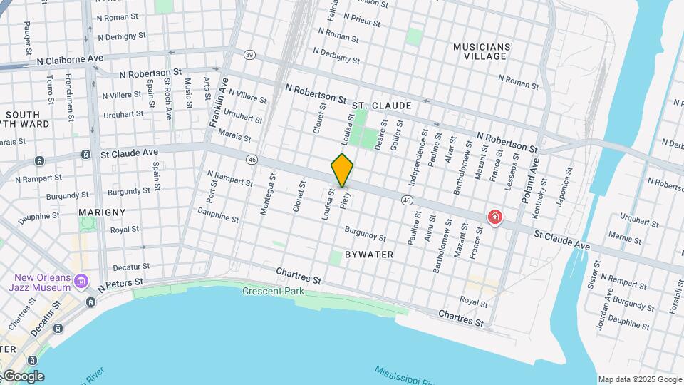 1030 Piety, Unit 1032 Map and Location Details