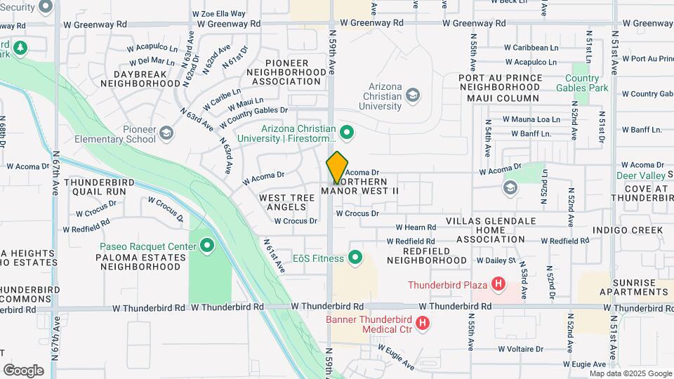 5846 W Gelding Dr Mapa y Detalles de la Ubicación