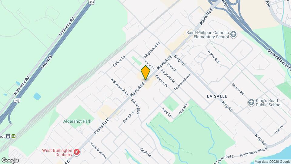 498 Plains Rd E Map and Location Details