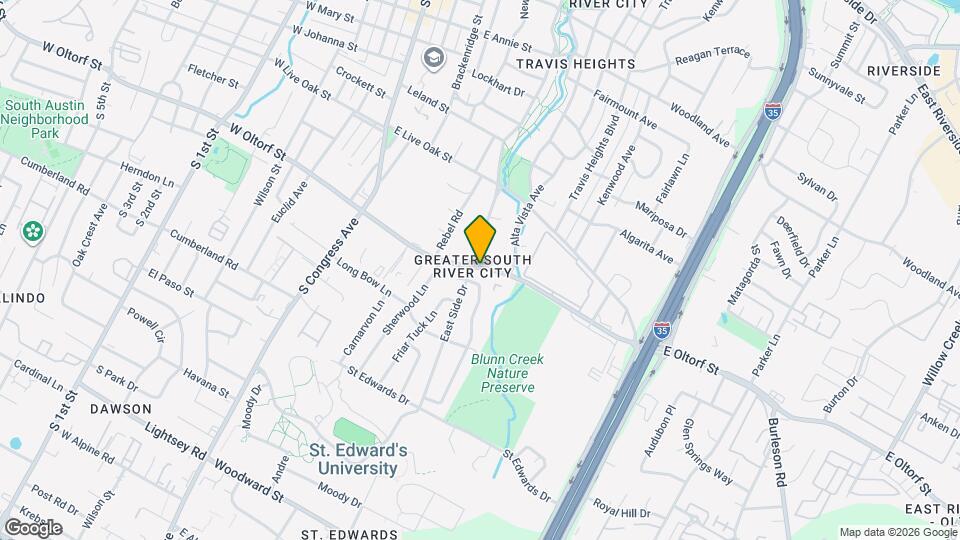 741 E Oltorf St Map and Location Details