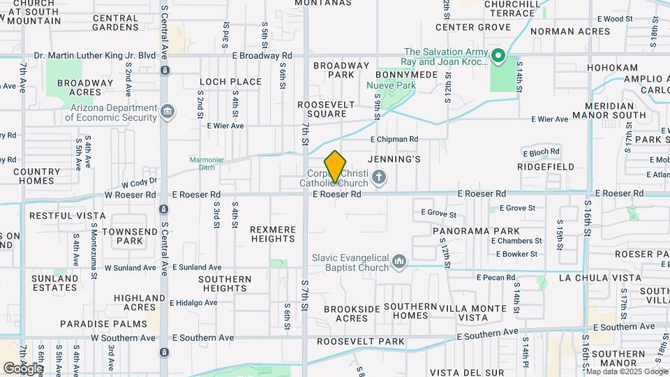738 E Roeser Rd Map and Location Details