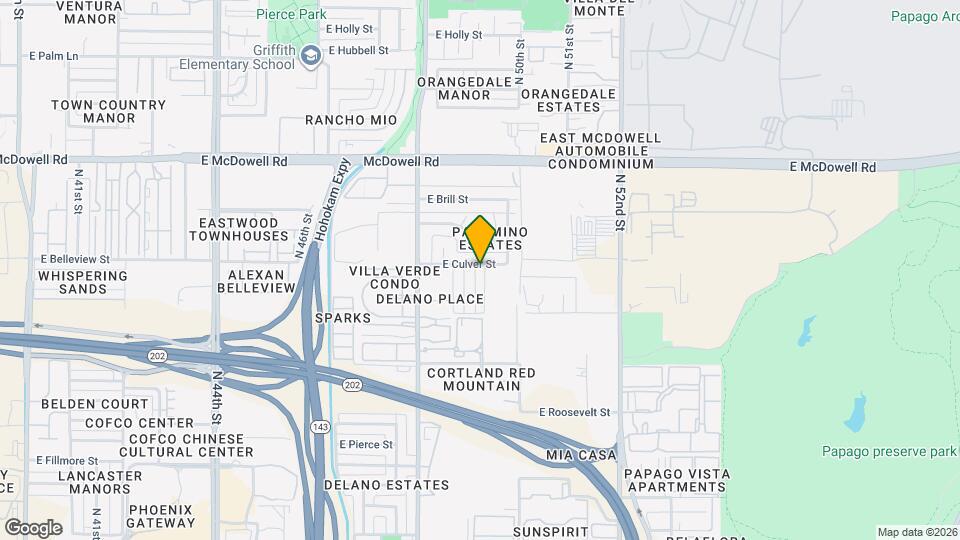 4911 E Culver St Map and Location Details