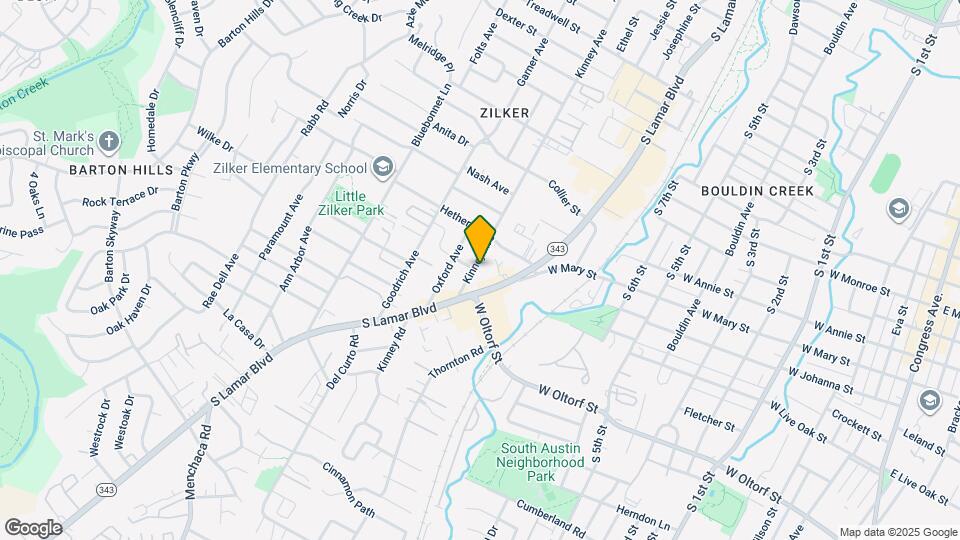 2017 Kinney Ave Map and Location Details