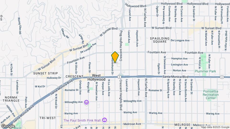 1226 N Havenhurst Dr Map and Location Details