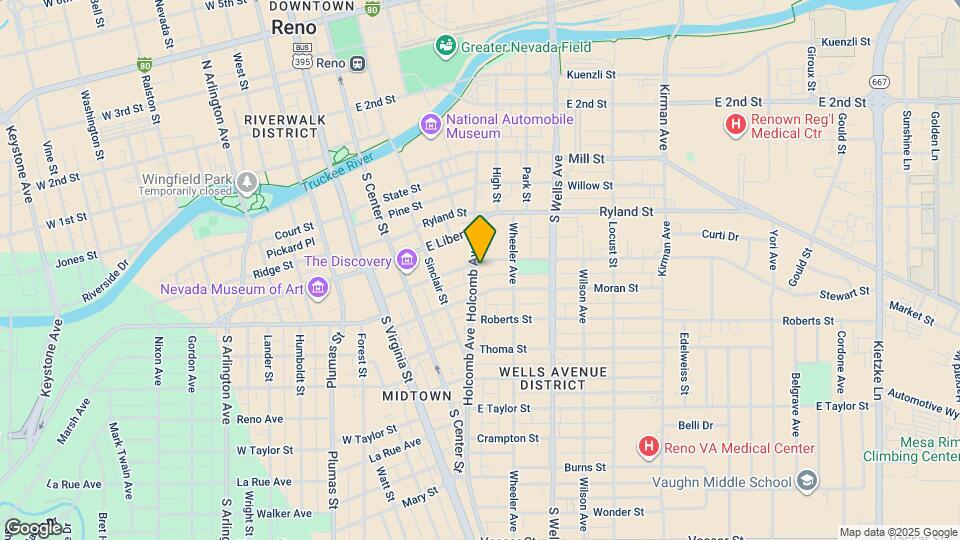 414 Holcomb Ave Map and Location Details