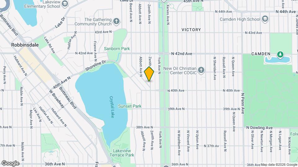 4015 Zenith Ave N Map and Location Details