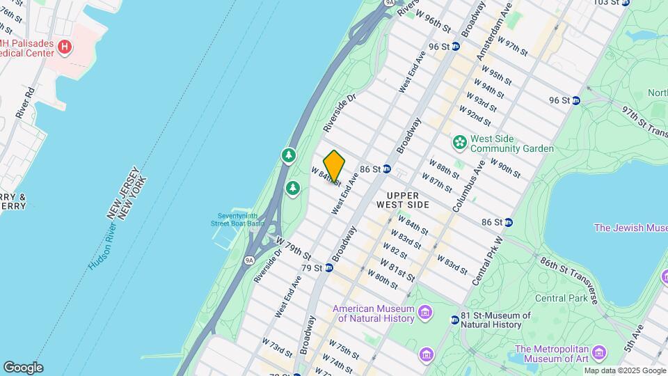 316 W 84th St Map and Location Details