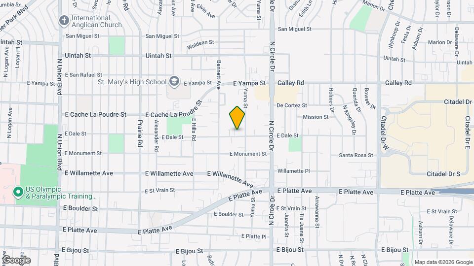 2632 E Dale St, Unit B Mapa y Detalles de la Ubicación
