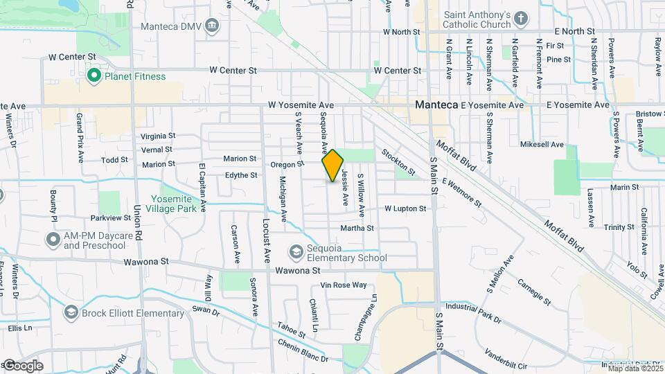 522 Sequoia Ave Map and Location Details