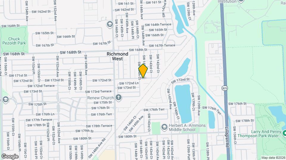 14364 SW 172nd St Map and Location Details