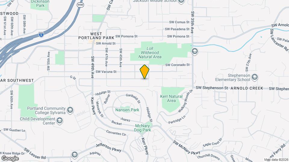 4128 SW Vesta St Map and Location Details