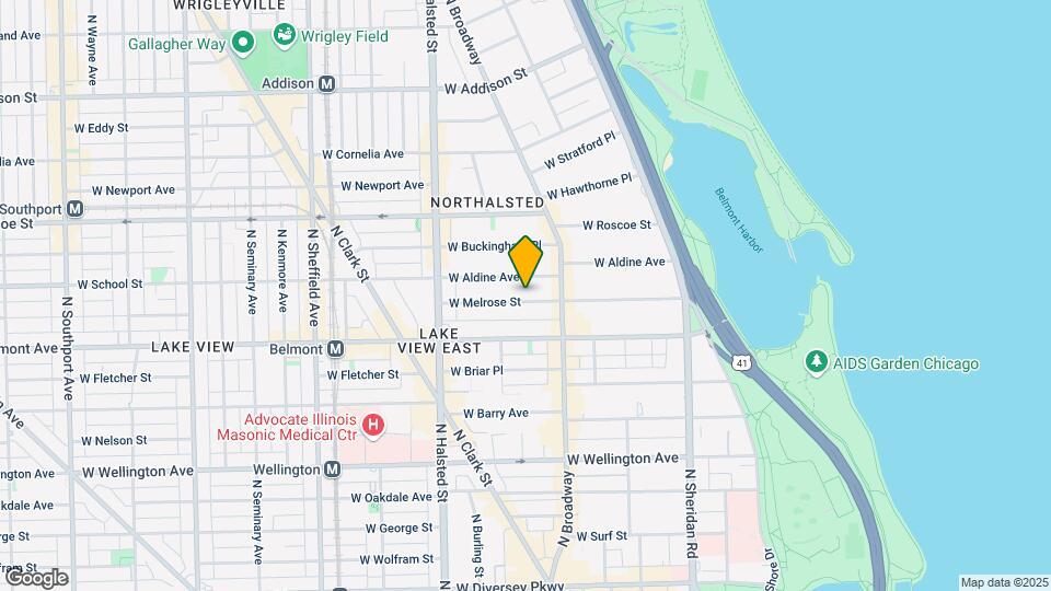 636 W Melrose St, Unit 617 Map and Location Details