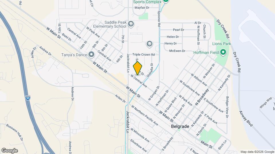 505 W Central Ave Map and Location Details