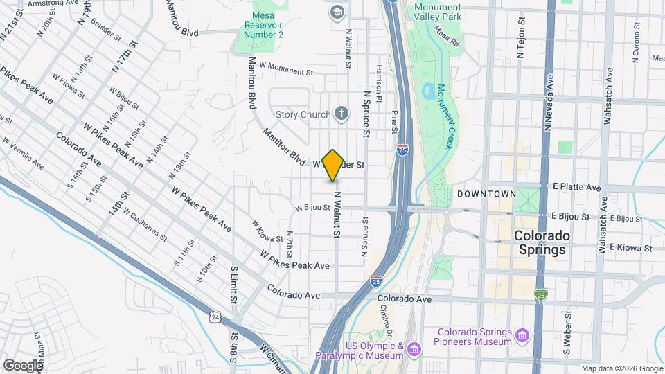 224 N Walnut St Map and Location Details