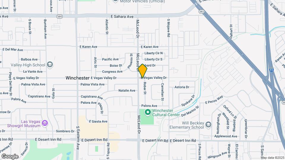 2919 Robar St Map and Location Details