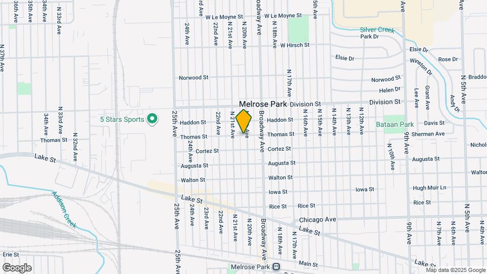 1218 N 20th Ave, Unit Unit 1 Map and Location Details