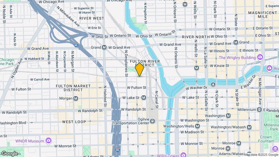 333 N Jefferson St Map and Location Details