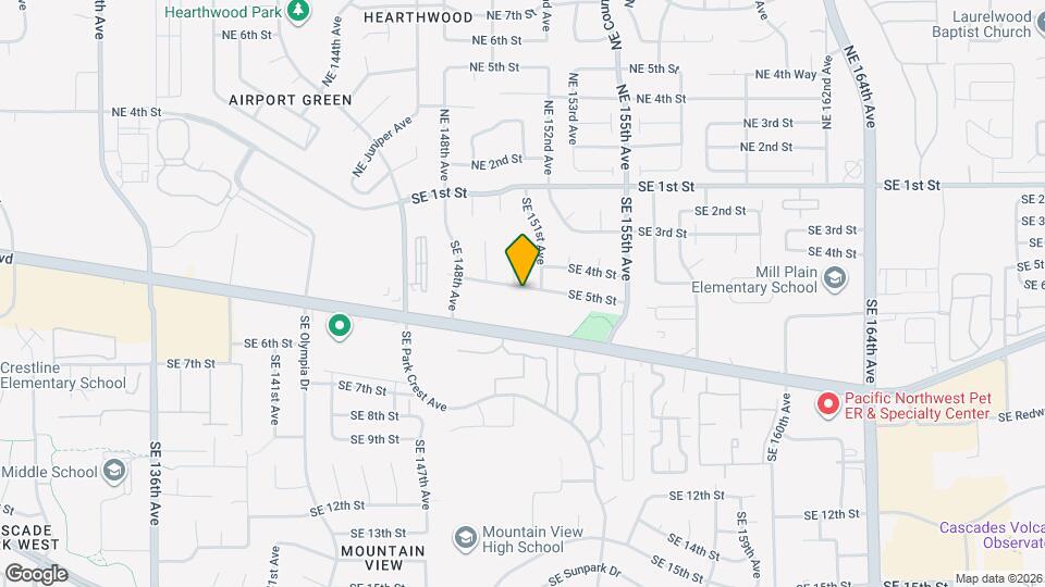 15007 SE 5th St Map and Location Details