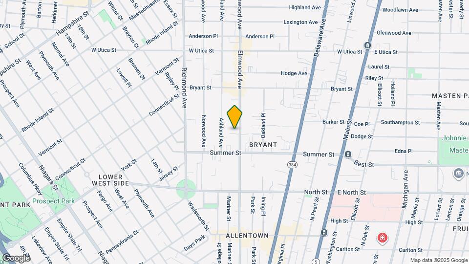 338 Elmwood Ave Map and Location Details