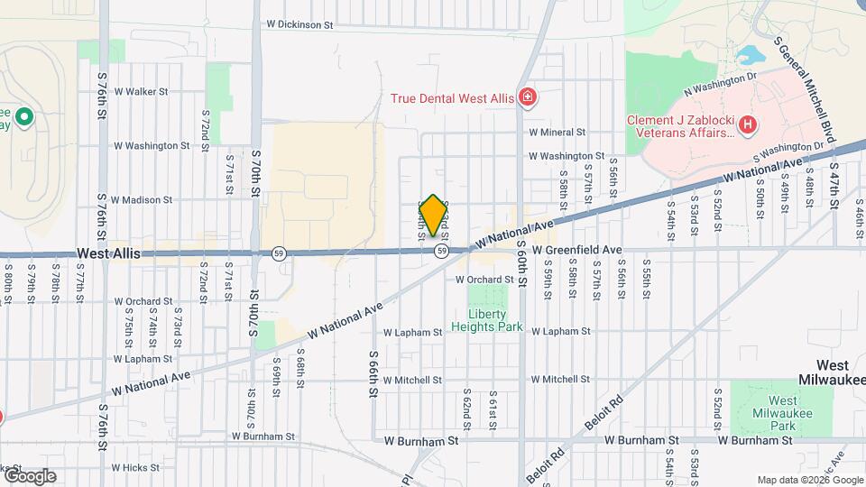 6330 W Greenfield Ave Map and Location Details