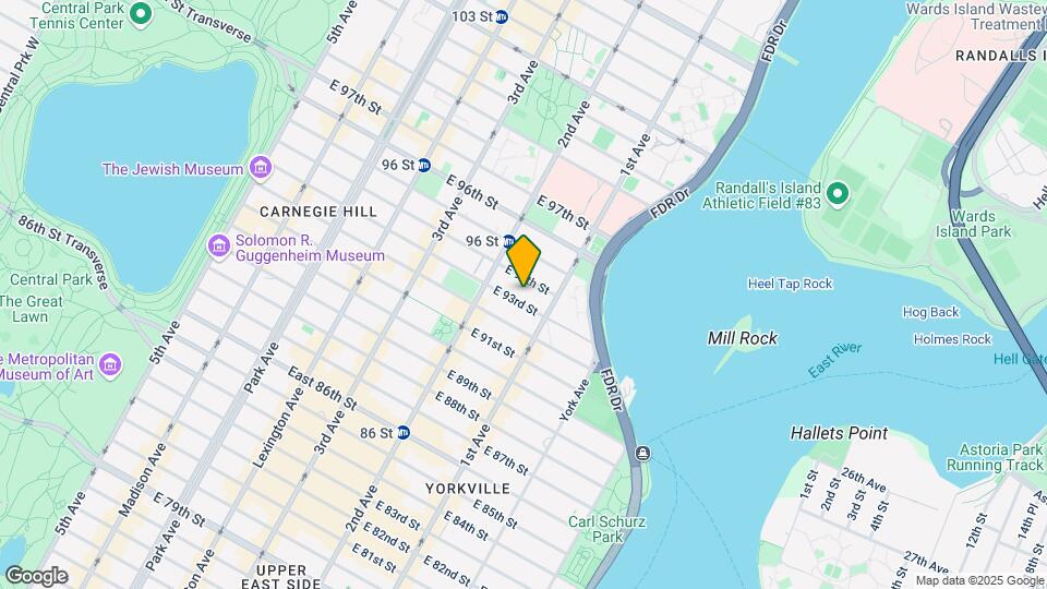 325 E 93rd St Map and Location Details