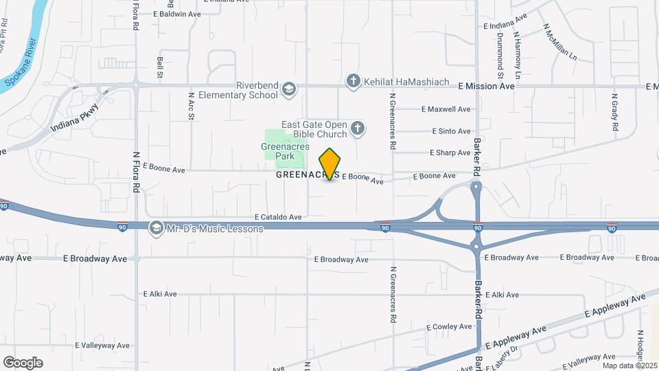 18002 E Boone Ave Map and Location Details