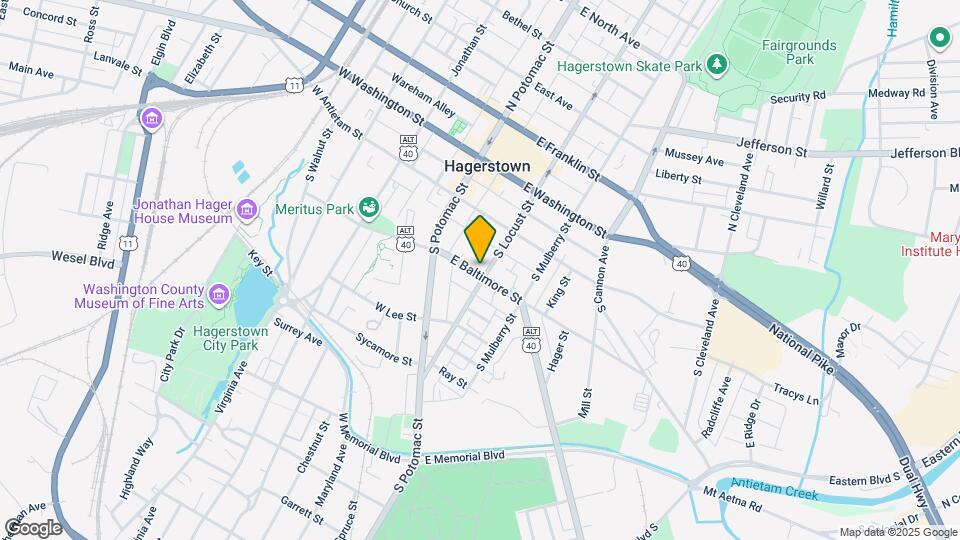 56 E Baltimore St Mapa y Detalles de la Ubicación