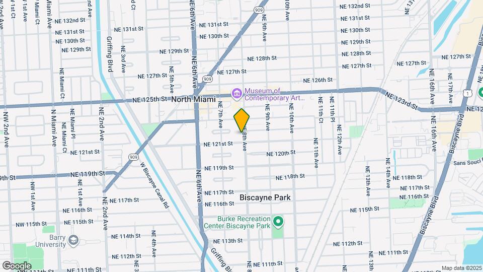 12130 NE 8th Ave Map and Location Details