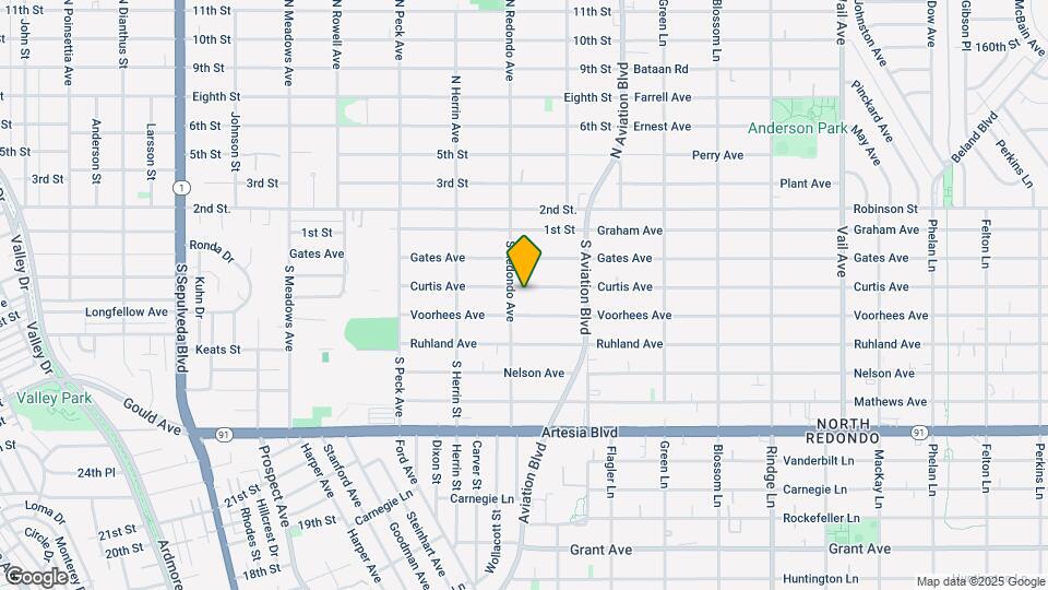 1712 Curtis Ave Map and Location Details