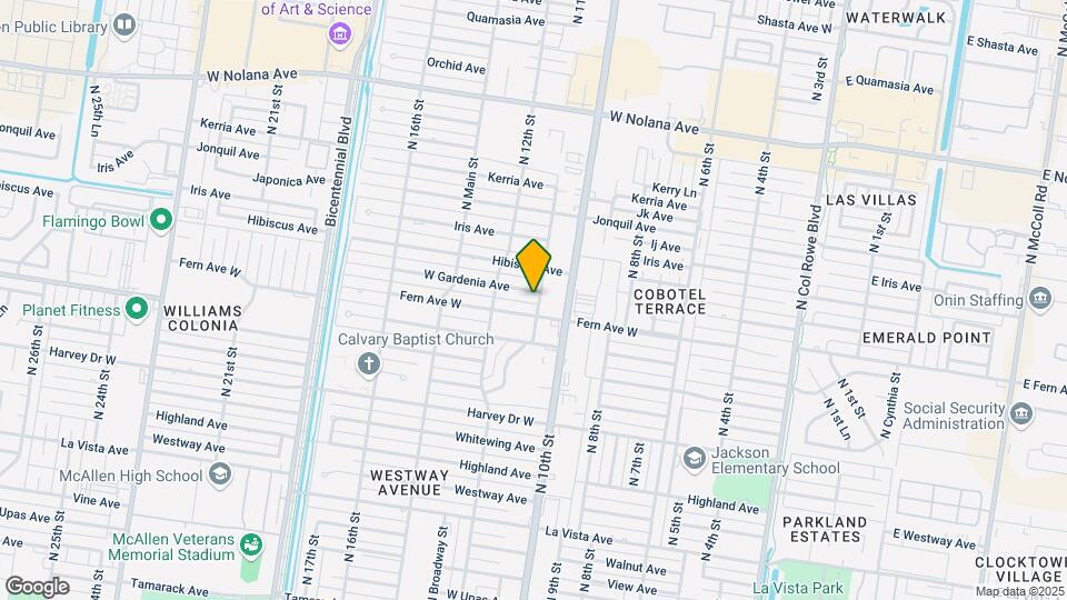 1101 W Gardenia Ave Map and Location Details