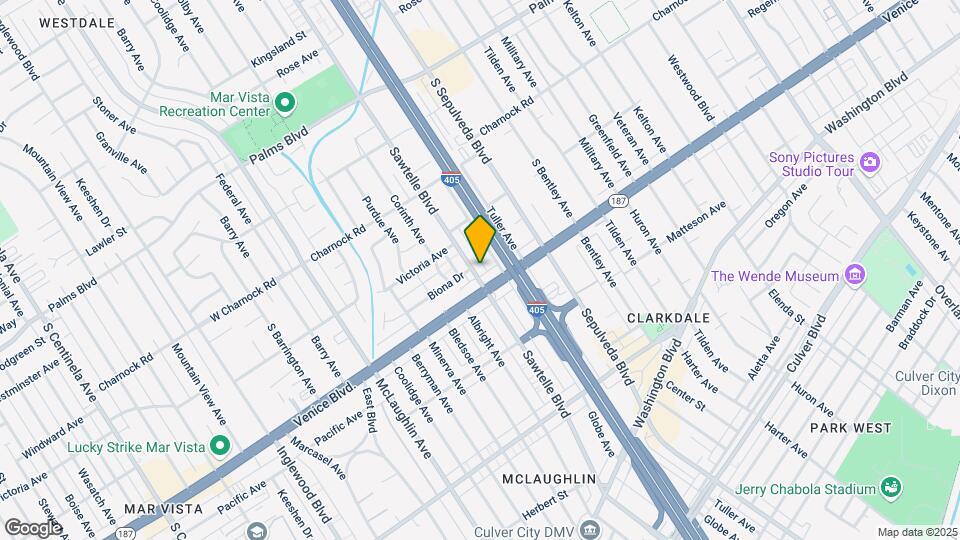 3760 Sawtelle Blvd Mapa y Detalles de la Ubicación