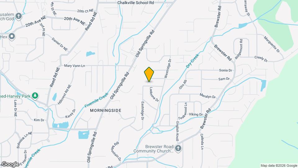 1826 Eastridge Dr Map and Location Details