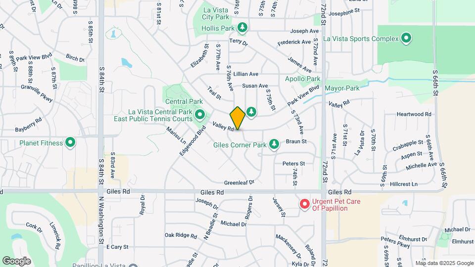 7605 Valley Rd Map and Location Details