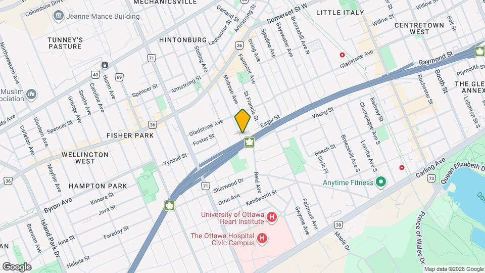 127-129 Sherbrooke Ave Map and Location Details