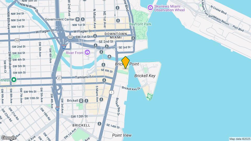 495 Brickell Ave, Unit 420 Map and Location Details
