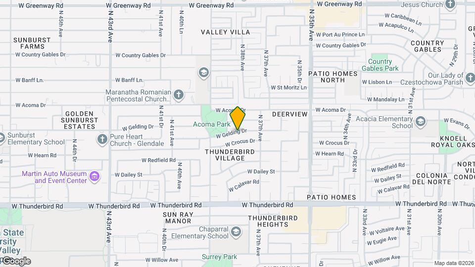 3743 W Gelding Dr Map and Location Details