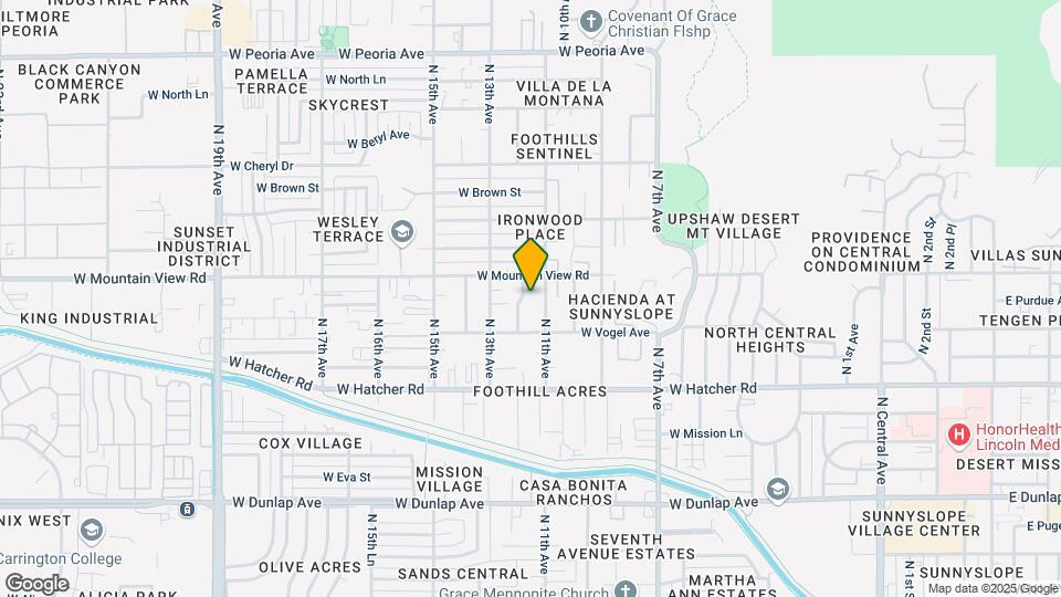 9631 N 12th Ave Mapa y Detalles de la Ubicación