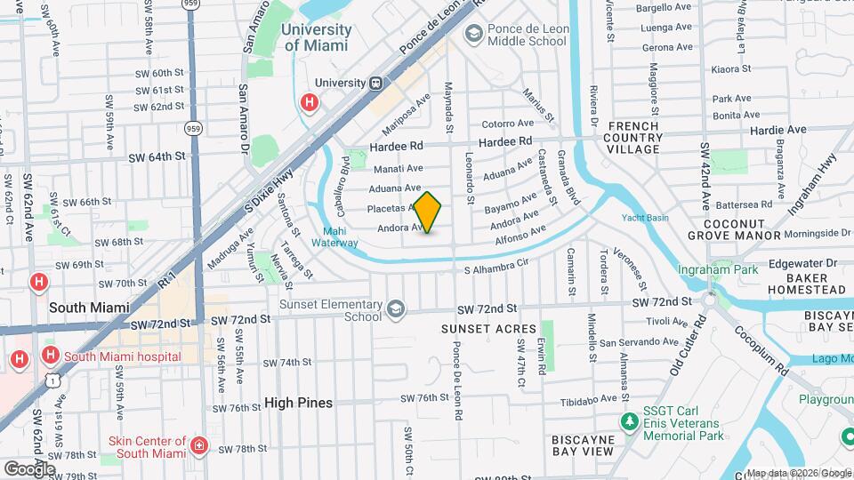 1117 Alfonso Ave Mapa y Detalles de la Ubicación