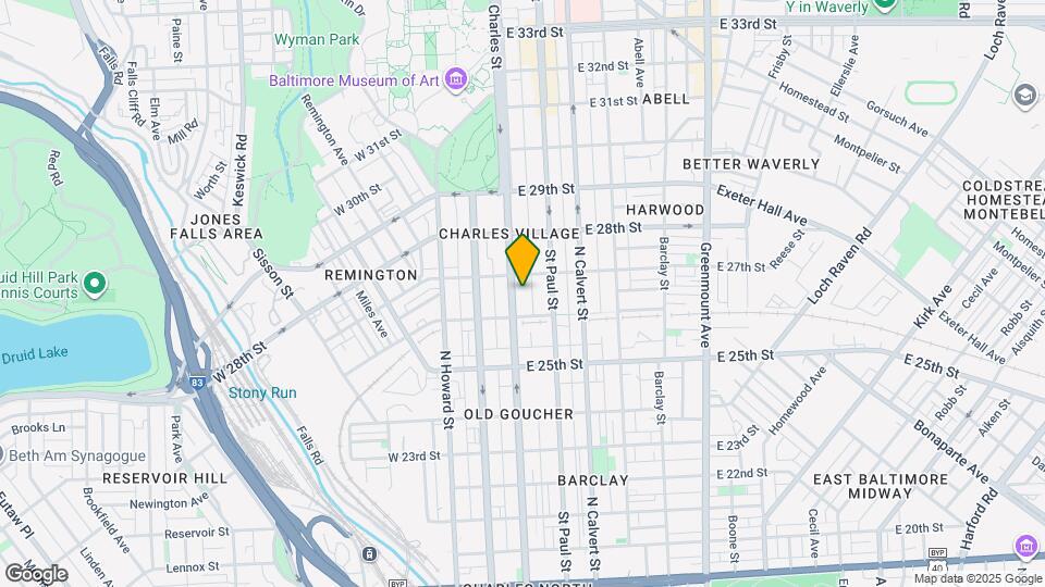 2629 N Charles St Map and Location Details