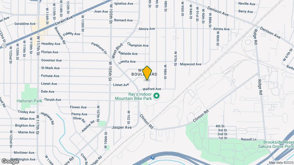 3556 W 100th St Map and Location Details