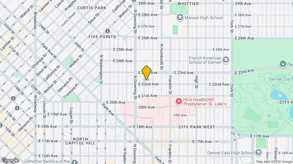 2206 N Marion St Map and Location Details