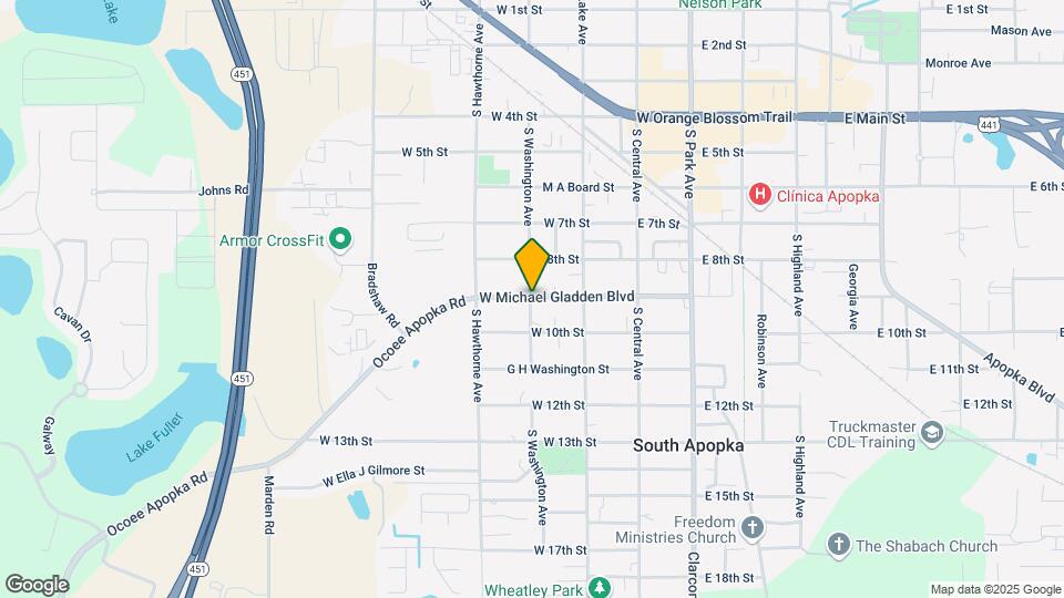 907 S Washington Ave Map and Location Details