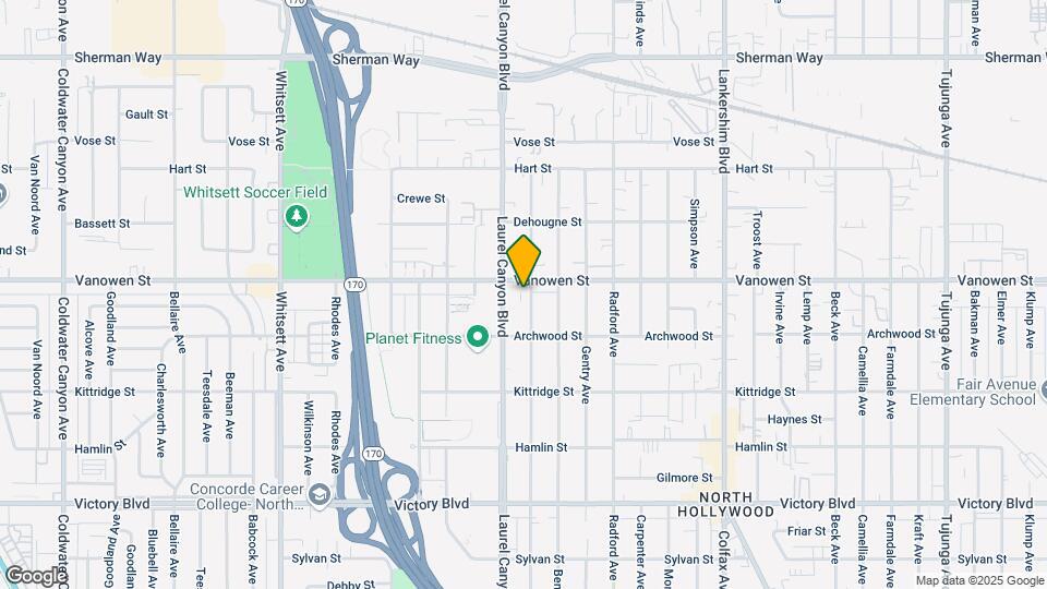 6747 Agnes Ave Map and Location Details