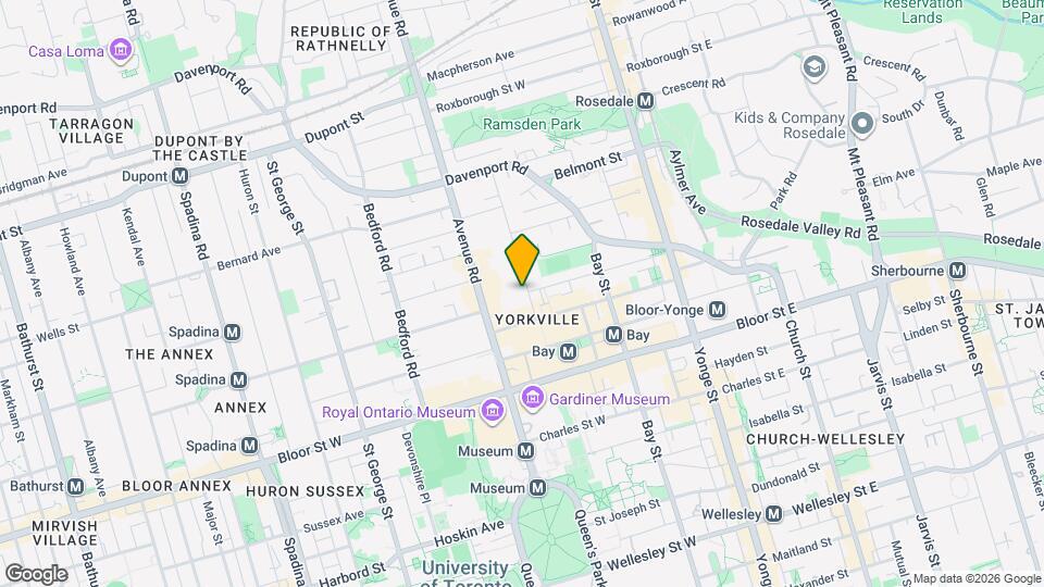 20 Hazelton Ave Map and Location Details