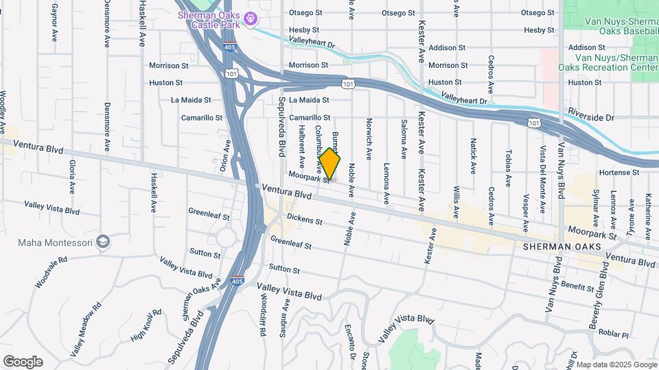 15142 Moorpark St Mapa y Detalles de la Ubicación
