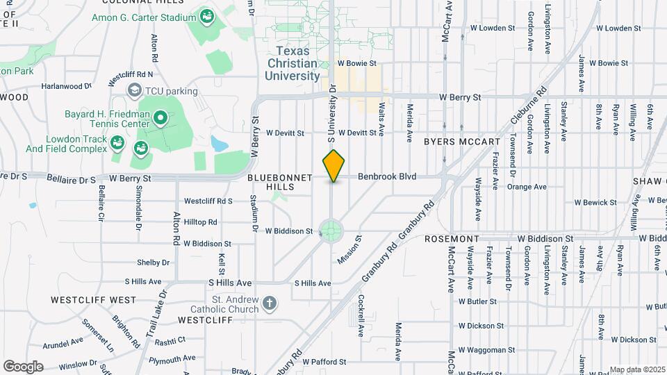 3315 S University Dr Map and Location Details