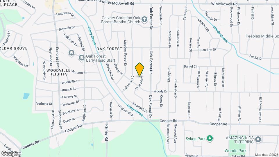 3131 Woodview Dr Map and Location Details